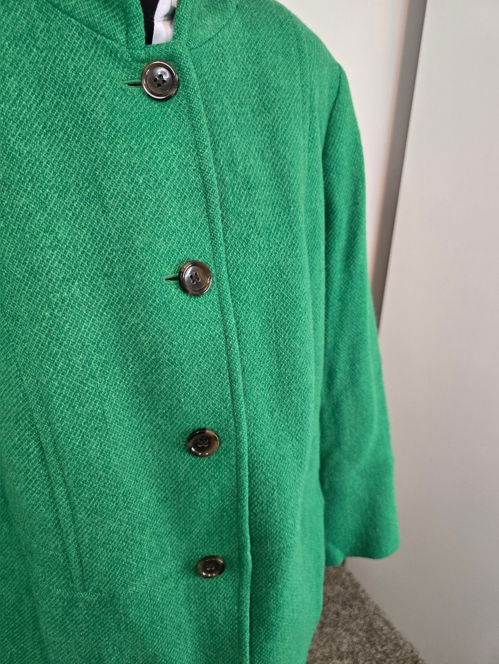 Talbots wool blend jacket green preppy old money classic fall polished - Picture 6 of 14